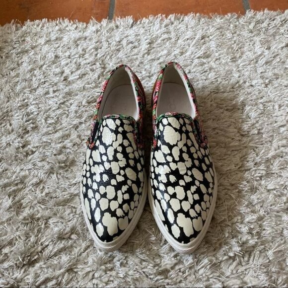 Coach C103 Pointy Toe Zebra Print Sneakers Sz 6.5 - Picture 13 of 16